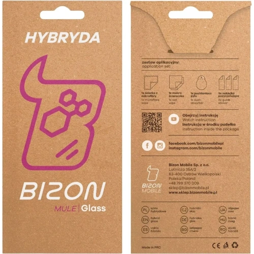 Elastyczne szkło hybrydowe Bizon Glass Mule do Honor X5c Plus