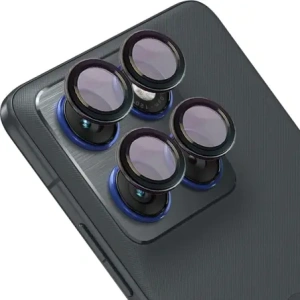 Szkło na aparat Bizon Glass Snap Lens do Motorola Edge 70 czarna ramka