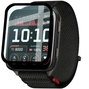 Szkło hybrydowe Bizon Glass Watch Edge Hybrid do Garmin Venu X1 czarne