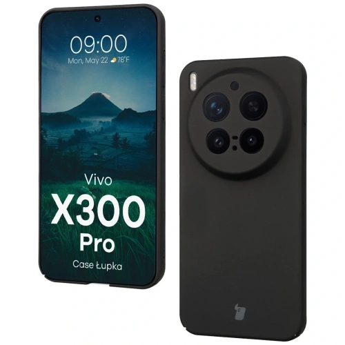 Etui Bizon Case Łupka do Vivo X300 Pro czarne