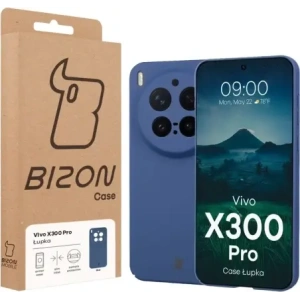 Etui Bizon Case Łupka do Vivo X300 Pro niebieskie