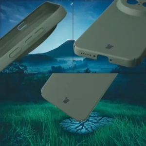 Etui Bizon Case Łupka do Vivo X300 Pro zielone