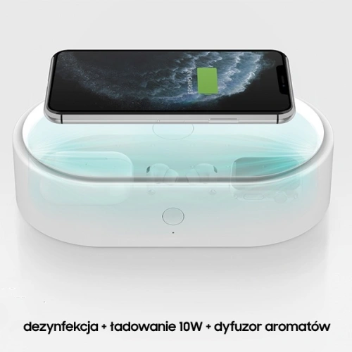 Kup LYFRO Air Capsule sterilizator UV-C cu încărcare inductivă de 10W alb/white - UNIQ230WHT - {ean13} - Sklep Home Screen