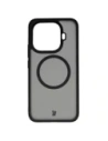 Etui z pierścieniem magnetycznym Bizon Case MatteO do Xiaomi 15T Pro przydymione-czarne