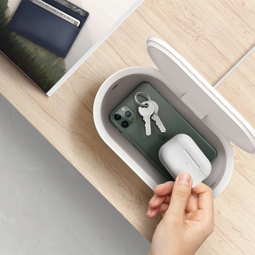 Kup LYFRO Air Capsule sterilizator UV-C cu încărcare inductivă de 10W alb/white - UNIQ230WHT - {ean13} - Sklep Home Screen