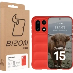 Pancerne etui Bizon Case Tur do OnePlus 15 czerwone