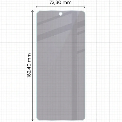 Prywatyzujące szkło hybrydowe Bizon Glass Mule Shadow do Honor 400 Smart matowe