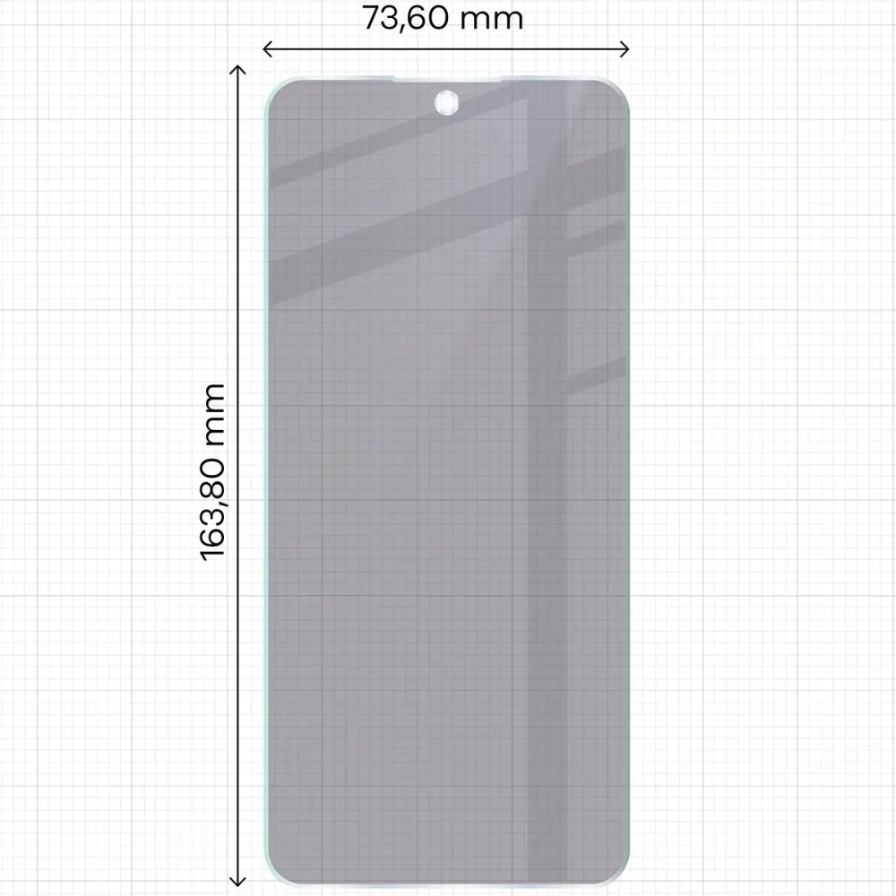 Prywatyzujące szkło hybrydowe Bizon Glass Mule Shadow do Honor X7d matowe