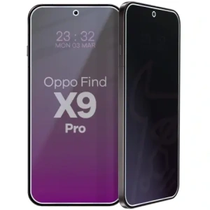 Prywatyzujące szkło hybrydowe Bizon Glass Mule Shadow do Oppo Find X9 Pro matowe