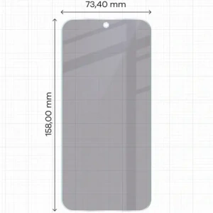 Prywatyzujące szkło hybrydowe Bizon Glass Mule Shadow do Oppo Find X9 Pro matowe