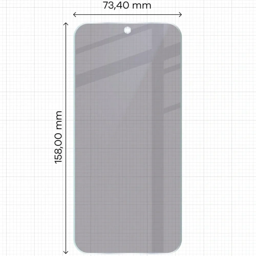 Prywatyzujące szkło hybrydowe Bizon Glass Mule Shadow do Oppo Find X9 Pro matowe