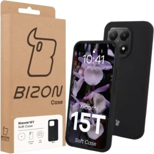 Silikonowe etui Bizon Soft Case do Xiaomi 15T czarne