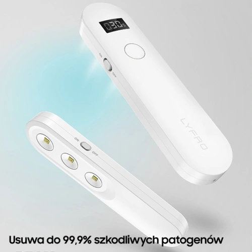 Kup LYFRO Beam lampa dezynfekująca mini UV-C ręczna sterylizator biały/white - UNIQ231WHT - {ean13} - Sklep Home Screen