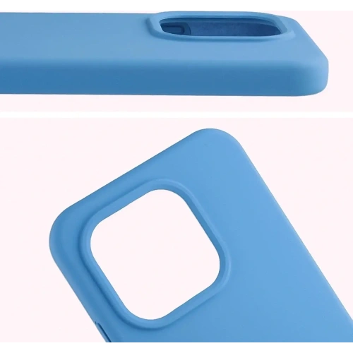 Silikonowe etui Bizon Soft Case do Xiaomi 15T niebieskie