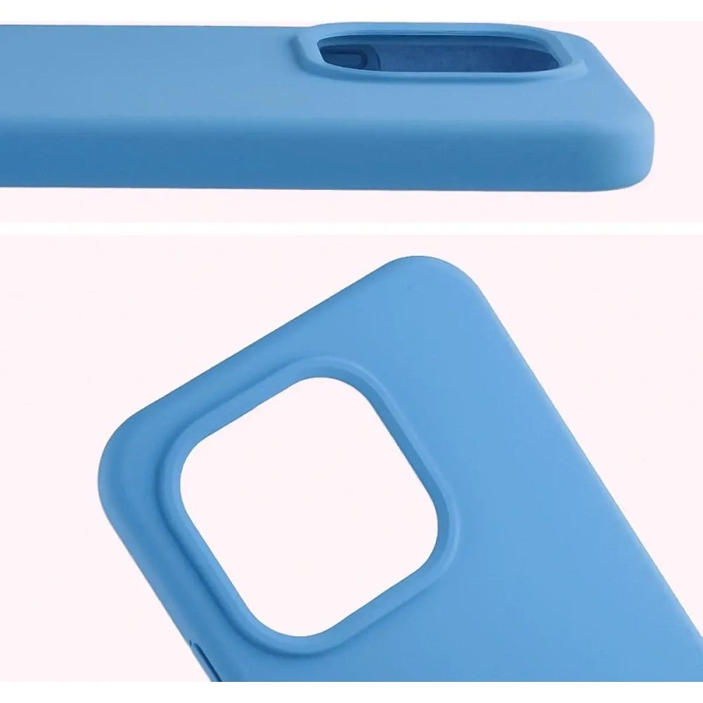 Silikonowe etui Bizon Soft Case do Xiaomi 15T niebieskie