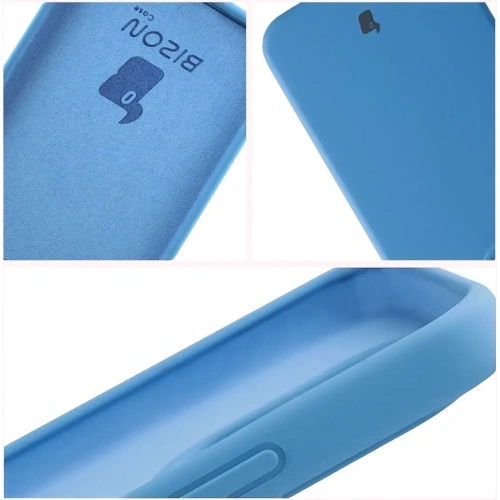 Silikonowe etui Bizon Soft Case do Xiaomi 15T niebieskie