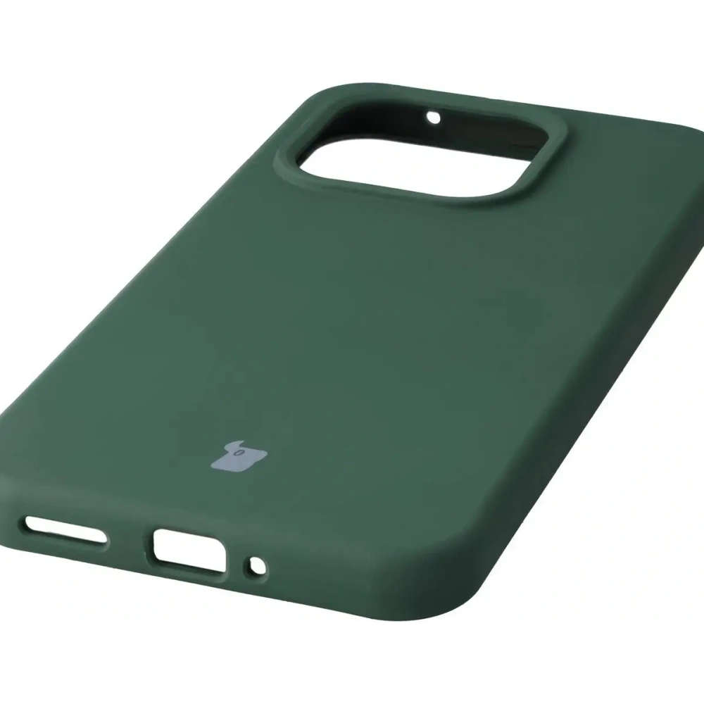 Silikonowe etui Bizon Soft Case do Xiaomi 15T ciemnozielone