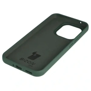 Silikonowe etui Bizon Soft Case do Xiaomi 15T ciemnozielone