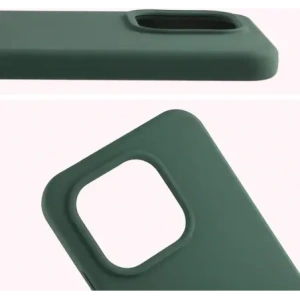 Silikonowe etui Bizon Soft Case do Xiaomi 15T ciemnozielone