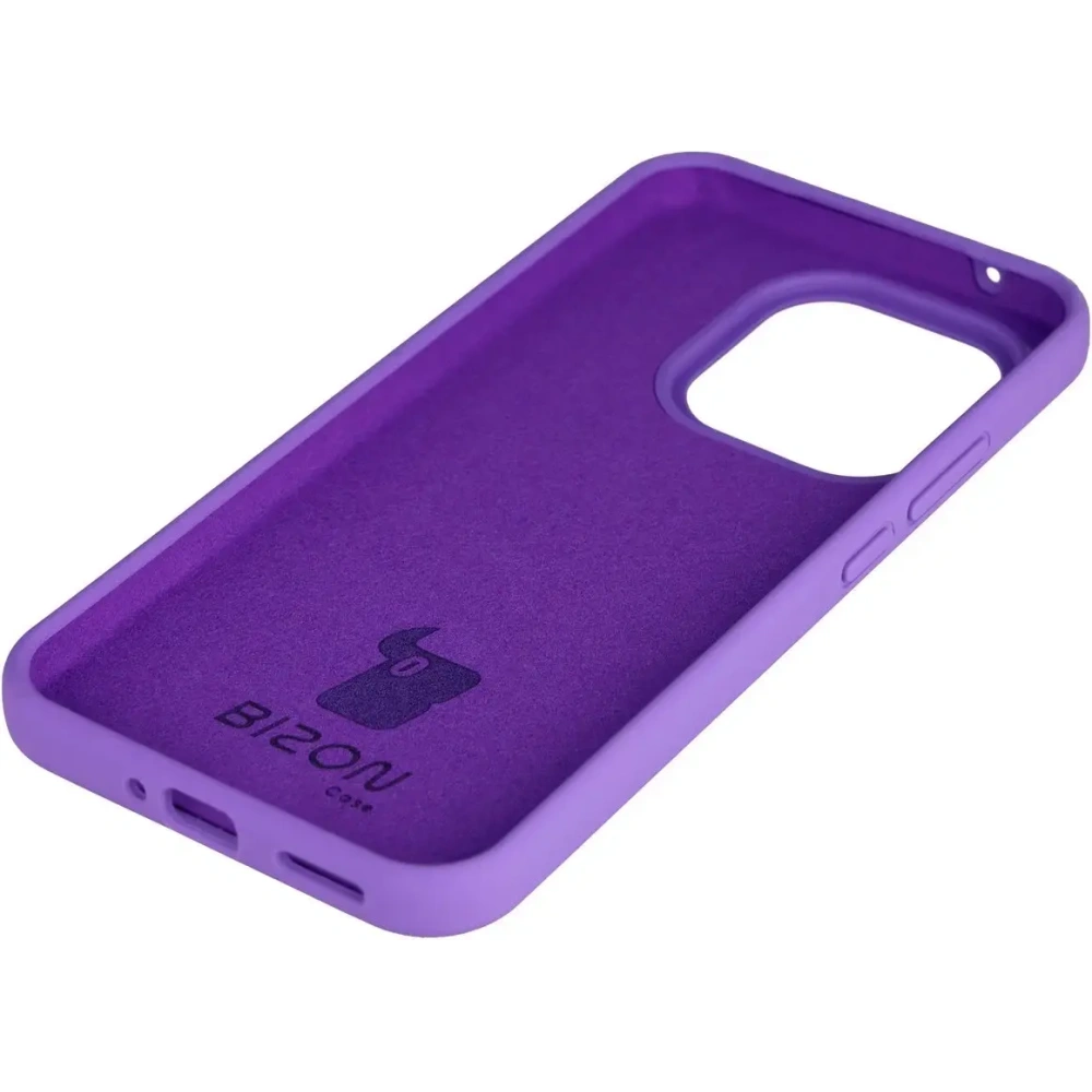 Silikonowe etui Bizon Soft Case do Xiaomi 15T fioletowe