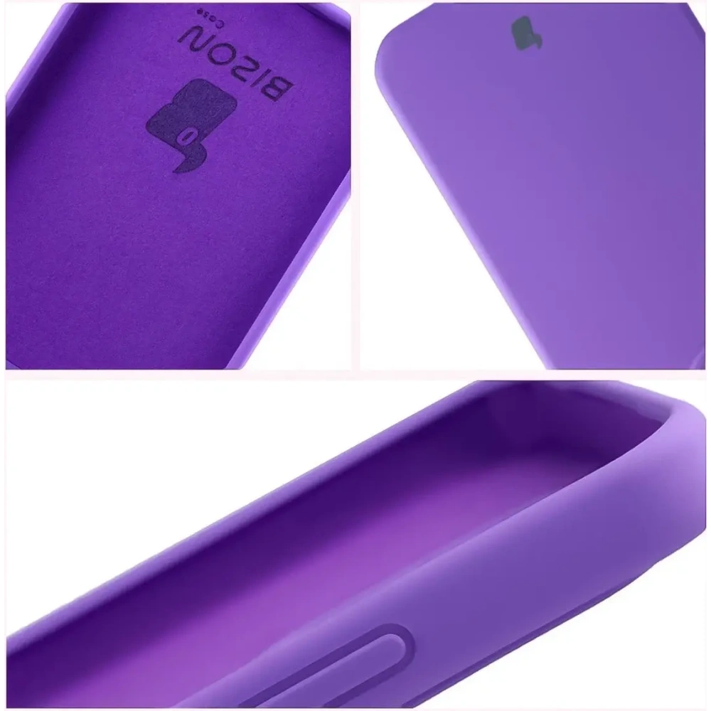 Silikonowe etui Bizon Soft Case do Xiaomi 15T fioletowe