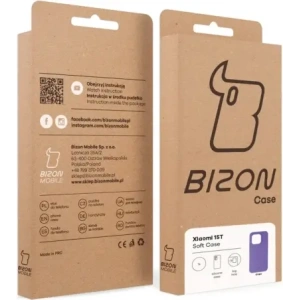 Silikonowe etui Bizon Soft Case do Xiaomi 15T fioletowe