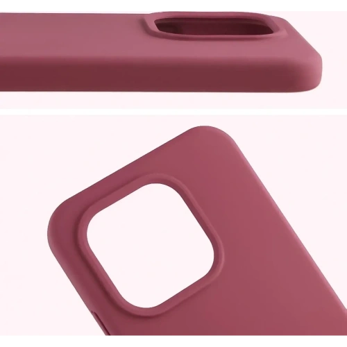 Silikonowe etui Bizon Soft Case do Xiaomi 15T ciemnofioletowe