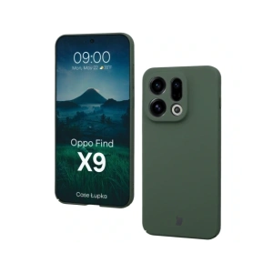 Etui Bizon Case Łupka do Oppo Find X9 zielone