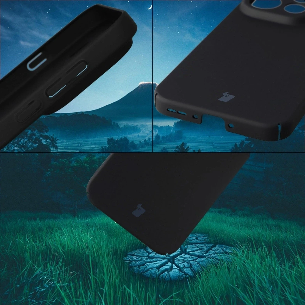 Etui Bizon Case Łupka do Oppo Find X9 Pro czarne