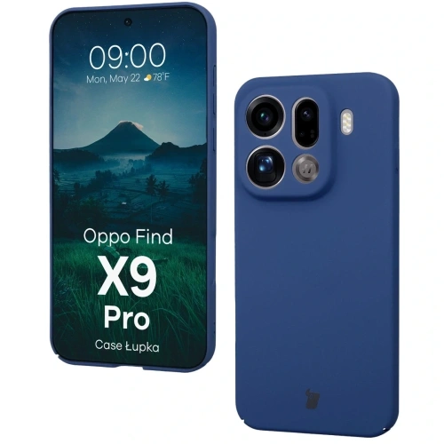 Etui Bizon Case Łupka do Oppo Find X9 Pro niebieskie