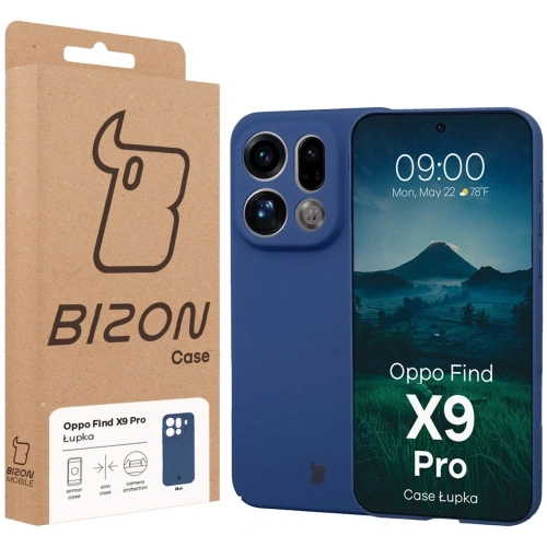 Etui Bizon Case Łupka do Oppo Find X9 Pro niebieskie