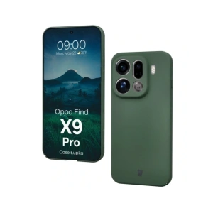 Etui Bizon Case Łupka do Oppo Find X9 Pro zielone