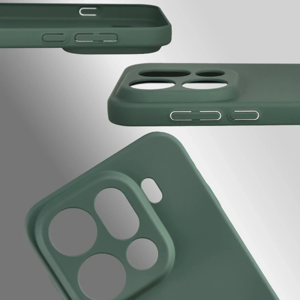 Etui Bizon Case Łupka do Oppo Find X9 Pro zielone