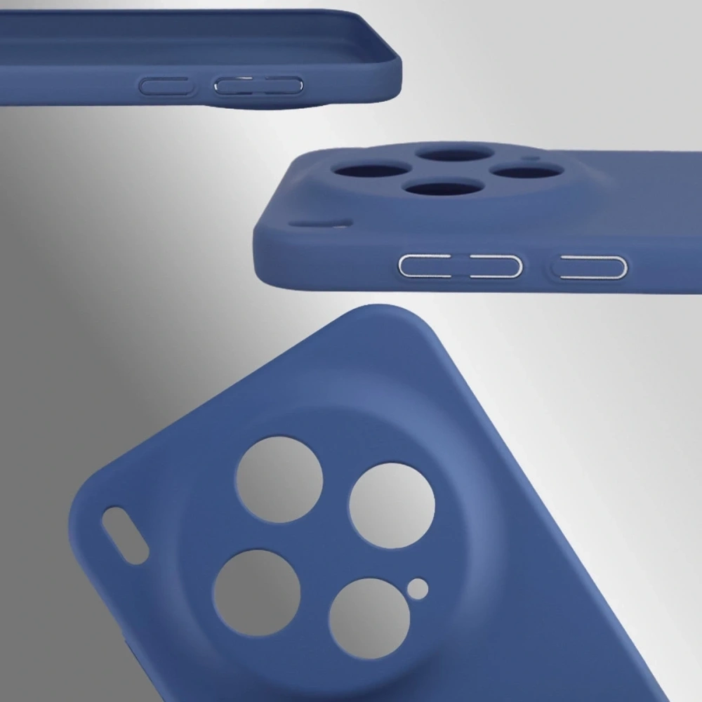 Etui Bizon Case Łupka do Vivo X300 niebieskie