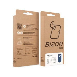Etui Bizon Case Łupka do Vivo X300 niebieskie