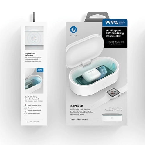 Kup LYFRO kapslový sterilizátor UV-C bílý /white - UNIQ232WHT - {ean13} - Sklep Home Screen