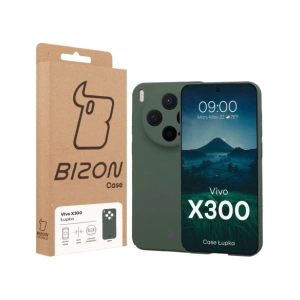 Etui Bizon Case Łupka do Vivo X300 zielone