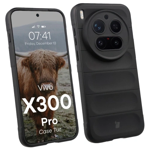 Pancerne etui Bizon Case Tur do Vivo X300 Pro czarne