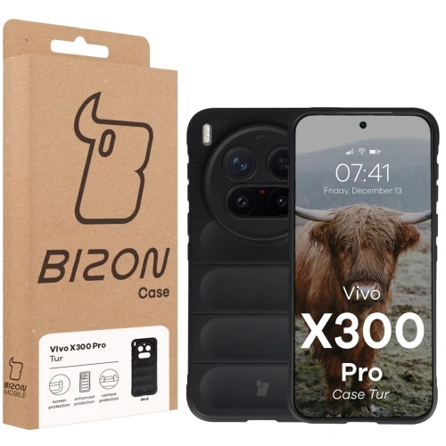 Pancerne etui Bizon Case Tur do Vivo X300 Pro czarne