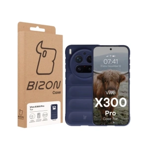 Pancerne etui Bizon Case Tur do Vivo X300 Pro granatowe