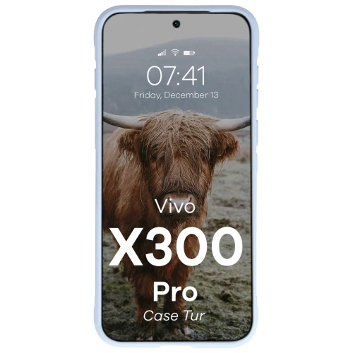 Pancerne etui Bizon Case Tur do Vivo X300 Pro jasnoniebieskie