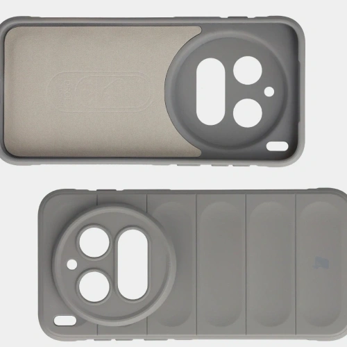 Pancerne etui Bizon Case Tur do Vivo X300 Pro jasnoszare