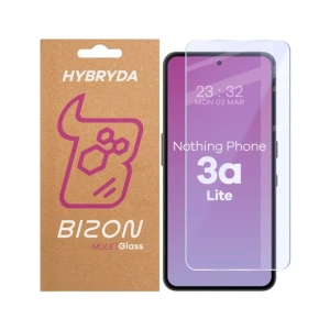 Elastyczne szkło hybrydowe Bizon Glass Mule do Nothing Phone (3a) Lite