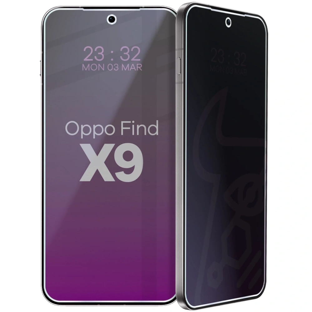 Prywatyzujące szkło hybrydowe Bizon Glass Mule Shadow do Oppo Find X9 matowe