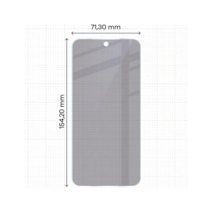 Prywatyzujące szkło hybrydowe Bizon Glass Mule Shadow do Oppo Find X9 matowe