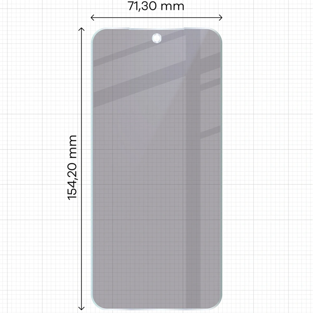 Prywatyzujące szkło hybrydowe Bizon Glass Mule Shadow do Oppo Find X9 matowe