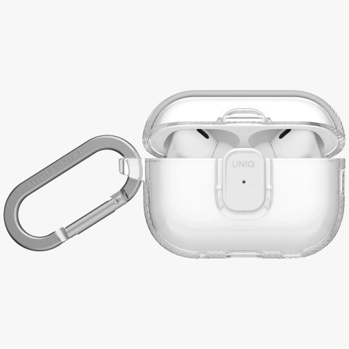 Etui UNIQ Glase Pro do Apple AirPods Pro 3 Lock Case przezroczysty
