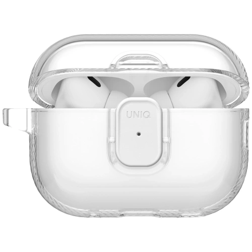 Etui UNIQ Glase Pro do Apple AirPods Pro 3 Lock Case przezroczysty