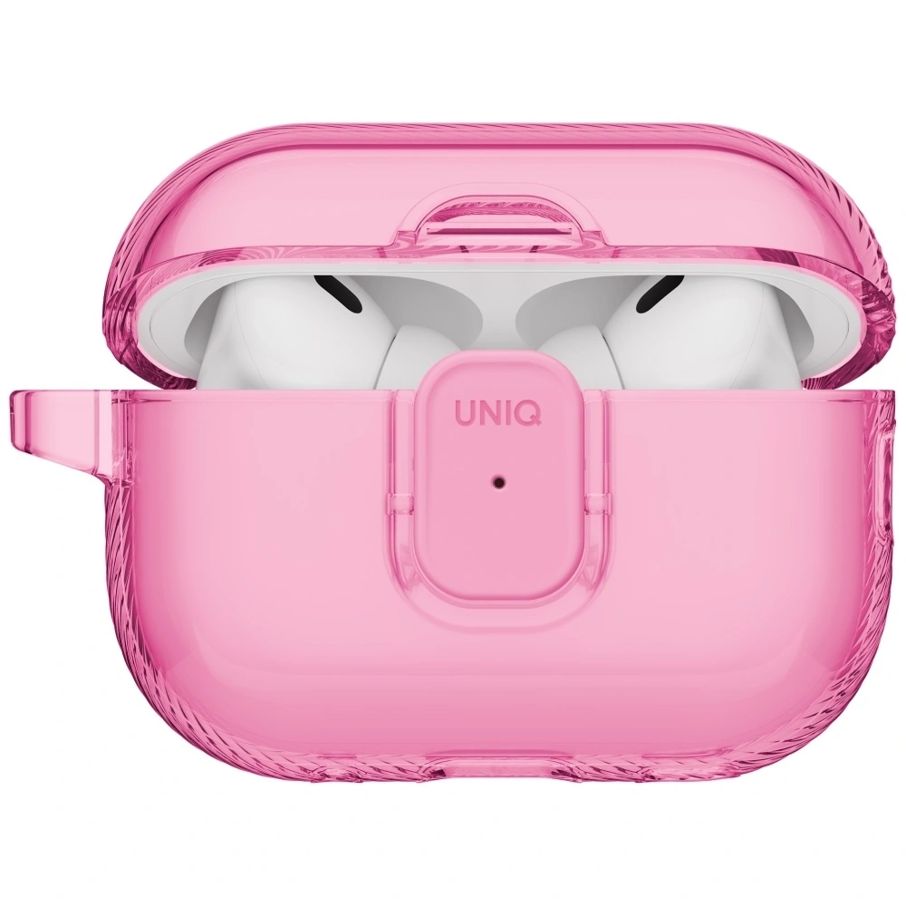 Etui UNIQ Glase Pro do Apple AirPods Pro 3 Lock Case różowy