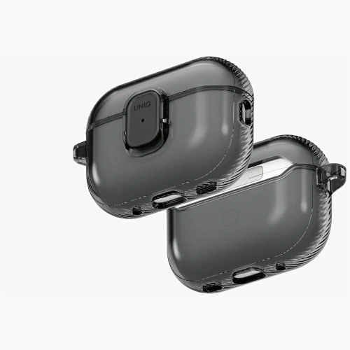 Etui UNIQ Glase Pro do Apple AirPods Pro 3 Lock Case smoke